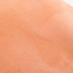 Pre Owned Carolina Herrera Orange Suede Andy Boston Bag