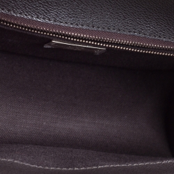 Pre Owned Carolina Herrera Dark Brown Signature Coated Canvas and Leather Carry on Bag