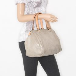 Pre Owned  Carolina Herrera Metallic Andy Boston Bag  