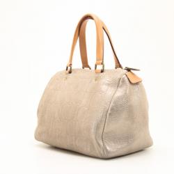 Pre Owned  Carolina Herrera Metallic Andy Boston Bag  