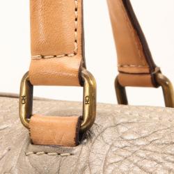 Pre Owned  Carolina Herrera Metallic Andy Boston Bag  