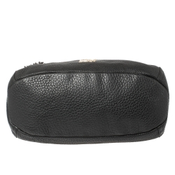 Pre Owned Carolina Herrera Black Leather Tassel Chain Hobo