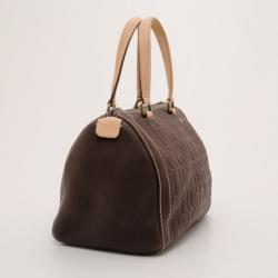 Pre Owned Carolina Herrera Brown Andy Boston Bag