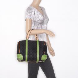 Pre Owned Carolina Herrera Monogram Multicolored Boston