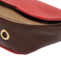 Pre Owned Carolina Herrera Multicolor Leather New Baltazar Flap Shoulder Bag