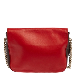 Pre Owned Carolina Herrera Multicolor Leather New Baltazar Flap Shoulder Bag