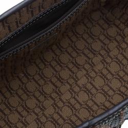 Pre Owned Carolina Herrera Multicolor Perforated Leather Tote Bag