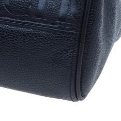 Pre Owned Carolina Herrera Black Leather Minueto Flap Bag