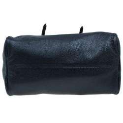 Pre Owned Carolina Herrera Black Leather Tempo Collection Adagio Bag