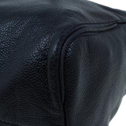 Pre Owned Carolina Herrera Black Leather Tempo Collection Adagio Bag