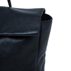 Pre Owned Carolina Herrera Black Leather Tempo Collection Adagio Bag