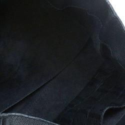 Pre Owned Carolina Herrera Black Leather Tempo Collection Adagio Bag