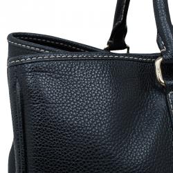 Pre Owned Carolina Herrera Black Leather Matteo Satchel