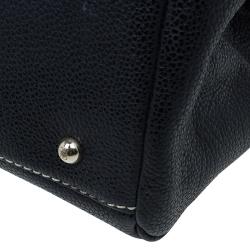 Pre Owned Carolina Herrera Black Leather Matteo Satchel