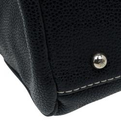 Pre Owned Carolina Herrera Black Leather Matteo Satchel