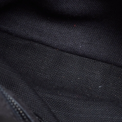 Pre Owned Carolina Herrera Gold/Black Rhinestone CH Metal Flap Bag