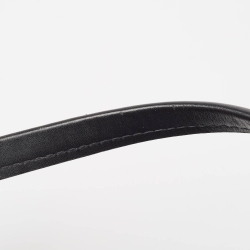 Pre Owned Carolina Herrera Black Embossed Leather Medium Camelot Bag 