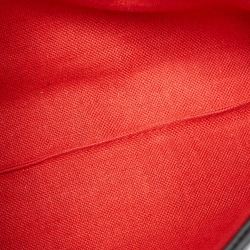 Pre Owned Carolina Herrera Black Embossed Leather Medium Camelot Bag 