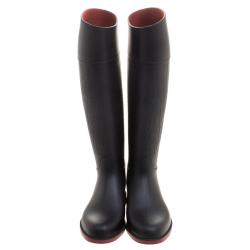 مملوكة مسبقًا حذاء بوت كارولينا هيريرا رين مطاط نقش CH أسود مقاس 37