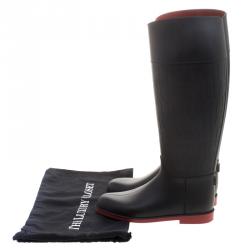 مملوكة مسبقًا حذاء بوت كارولينا هيريرا رين مطاط نقش CH أسود مقاس 37