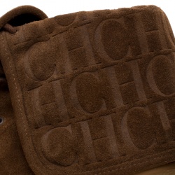 مملوكة مسبقًا بوت للكاحل كارولينا هيريرا سويدي بني كعب روكي مقاس 37