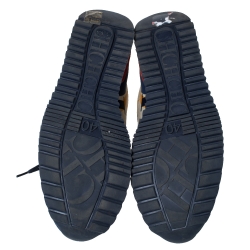 Pre Owned Carolina Herrera Multicolor CH Logo Canvas And Rubber Low Top Sneakers Size 40