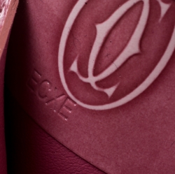 مملوكة مسبقًا محفظة بطاقات كارتييه هابي بيرثداي جلد وردية