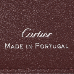 Cartier Black Leather Must de Cartier Bifold Wallet