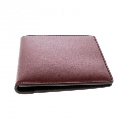 Pre Owned Cartier Red Leather Passport Holder 