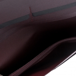 Pre Owned Cartier Black/Red Leather Must de Cartier Continental Wallet 