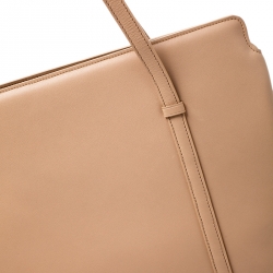 Cartier Beige Leather Cabochon Tote 
