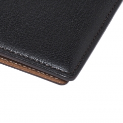 Pre Owned Cartier Black Leather Passport Holder