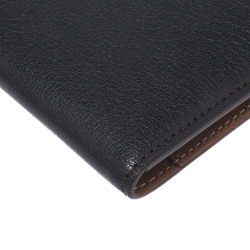 Pre Owned Cartier Black Leather Passport Holder