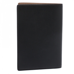 Pre Owned Cartier Black Leather Passport Holder