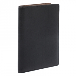 Pre Owned Cartier Black Leather Passport Holder