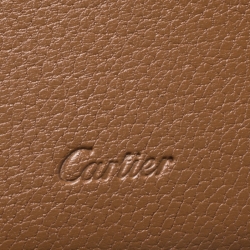Pre Owned Cartier Black Leather Passport Holder