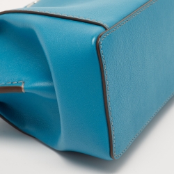 Pre Owned Cartier Blue Leather Mini C de Cartier Satchel