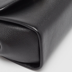 مملوكة مسبقًا حقيبة كارتييه ميني بانثير جلد أسود بسلسلة