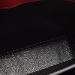 Pre Owned Cartier Red Leather Mini Guirlande De Cartier Top Handle Bag