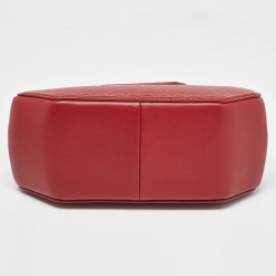 Pre Owned Cartier Red Leather Mini Guirlande De Cartier Top Handle Bag