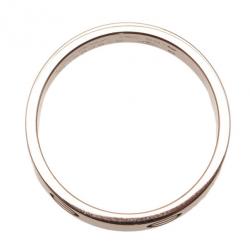 Pre Owned Cartier Love 18K White Gold Ring Size 59