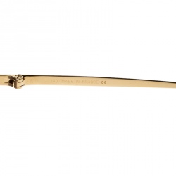 Cartier Gold/Black Gradient Panthere De Cartier Aviator Sunglasses