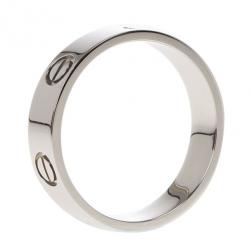 Cartier Love Platinum Ring Size 61