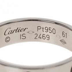 Cartier Love Platinum Ring Size 61