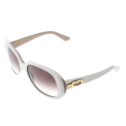 Pre Owned Cartier Beige/Brown Gradient Solaire Oversize Sunglasses