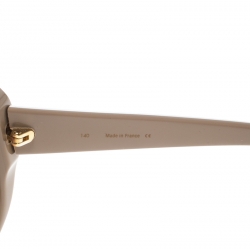 Pre Owned Cartier Beige/Brown Gradient Solaire Oversize Sunglasses