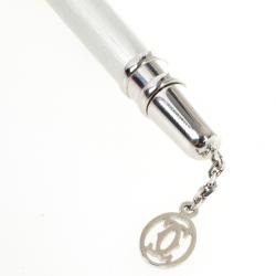 Pre Owned Cartier Charms Stainless Steel Ballpoint Pen