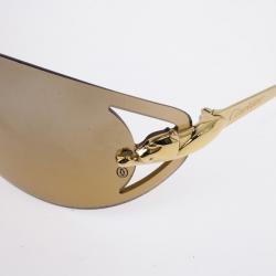 Pre Owned Cartier Panthere de Cartier Rimless Woman Sunglasses