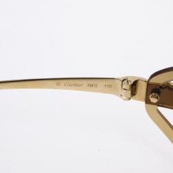 Pre Owned Cartier Panthere de Cartier Rimless Woman Sunglasses