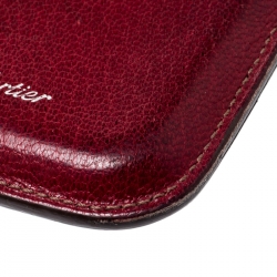 Pre Owned Cartier Red Leather iPhone Case